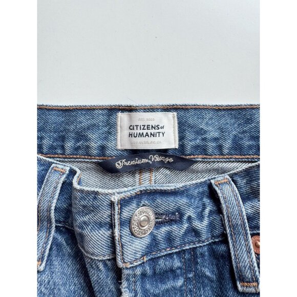 CITIZENS OF HUMANITY Beverly Corsage Slouch Boot Wide Leg Jeans, Size 26 - Picture 13 of 16